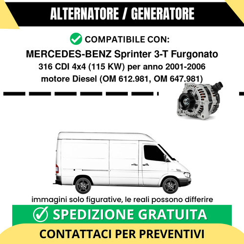 Alternatore mercedes benz - alternatore, mercedes-benz