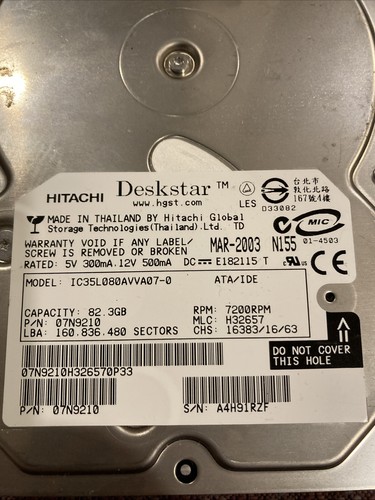Hitachi deskstar - hitachi,