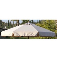 Top Telo Di Ricambio Per Ombrellone Legno Con Palo Centrale 3 Mt Impermeabile