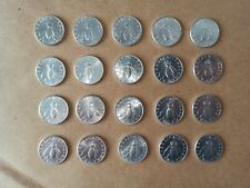 Lotto di 20 monete 2 Lire 1954