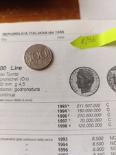 moneta da 100 lire del 1996