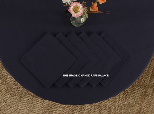 Pezzi blu navy puro - blu, cotone