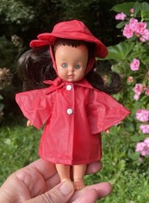 Bambola mini Furga vintage anni ‘60 Lucia e raro impermeabile orig. mod. 9102