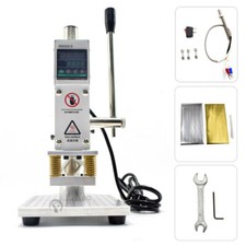 Timbratrice 220V pelle hot foil 5*7CM carta goffratura bronzatura timbro nuova