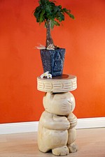 Legno Tavolino 50 CM Sgabello