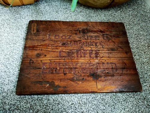 Insegna manzo originale - , legno