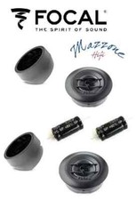 FOCAL COPPIA TWEETER A CUPOLA ROVESCIATA + CONDENSATORI  DAL KIT ASE-165 AUTO