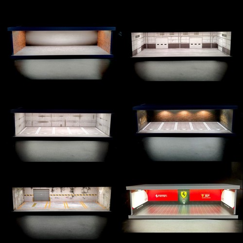 Diorama auto garage - 1/43,