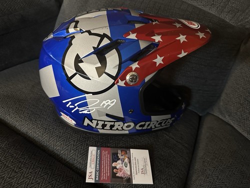Casco travis pastrana - travis, firmato