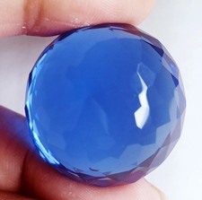 Gemma sfusa certificata Tanzanite naturale VVS blu taglio tondo 83-84 ct Tanzania