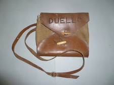 Borsa in cuoio vintage Duello per caccia Militare