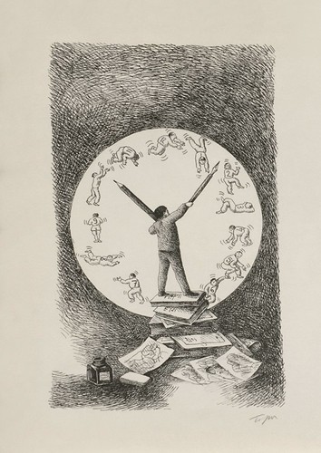 Roland topor lithographie - roland,