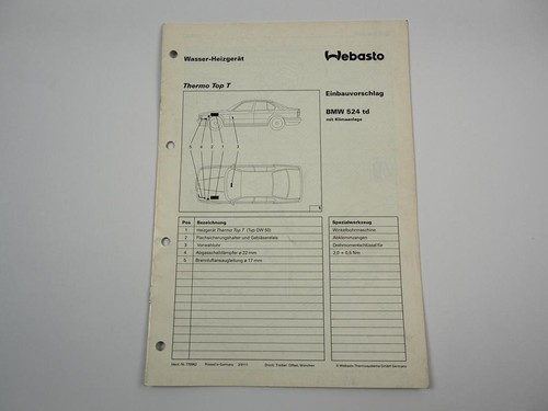 Bmw 524 istruzioni - bmw,