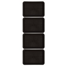  4 pezzi sottovasi per piante vaso da fiori piatto d'acqua vassoi rettangolari