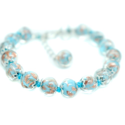Bracciale vetro murano - bracciale,