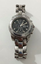 Orologio da Polso Sector ADV 5500 Cronografo Nero Acciaio Argento Vintage