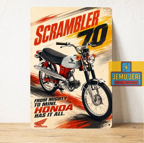 Insegna poster metallo moto - insegna,