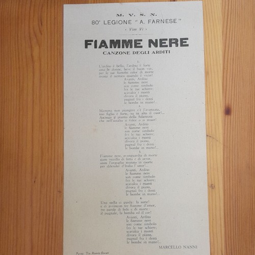 Fiamme nere canzone - fiamme, degli