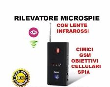 RILEVATORE MICROSPIE CIMICI SPIA SPY BONIFICA AMBIENTALE TELECAMERE WIRELESS