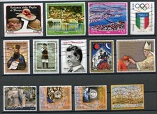 ITALIA 2014 - LOTTO ( 3 )   13 FRANCOBOLLI USATI SU FRAMMENTO - COME DA FOTO
