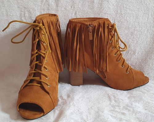 Top stivaletto marrone - o, finta
