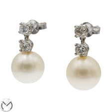 Orecchini oro bianco 18 kt 750