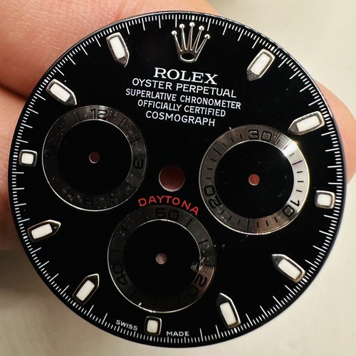 Rolex black dial luminova - black, for