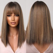 Brun mixte blond perruque pour