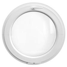 Finestra rotonda oblò a vasistas in PVC bianco varie misure