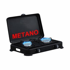 Fornello 2 Fuochi Nero