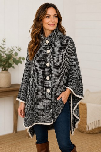 Maglione poncho solo perù - maglione,