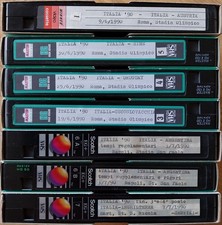Lotto 7 VIDEOCASSETTE VHS ITALIA '90 MONDIALI di CALCIO ITALIA AZZURRI Schillaci