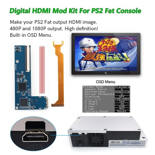Ps2 fat digital hdmi kit - hdmi,