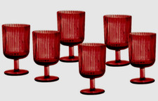 Calice Basso Vetro rosso