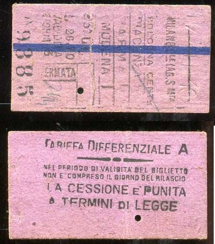 Biglietto trasporti treno - biglietto,