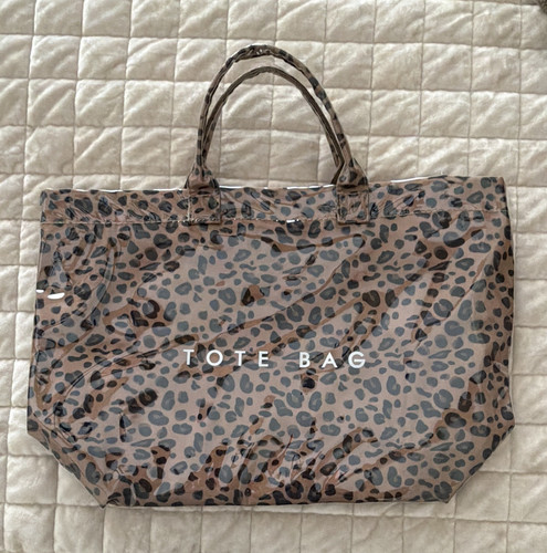 Borsa tote leopardata stampa