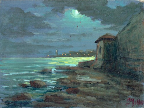 Dipinto olio tavoletta livorno - dipinto,
