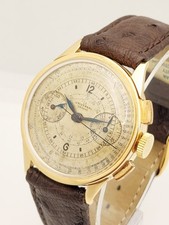 Universal Geneve Cronografo 2 Contatori Oro 18K Cal.285 Vintage  Running