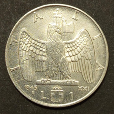 1 LIRA IMPERO 1936 1939 1940
