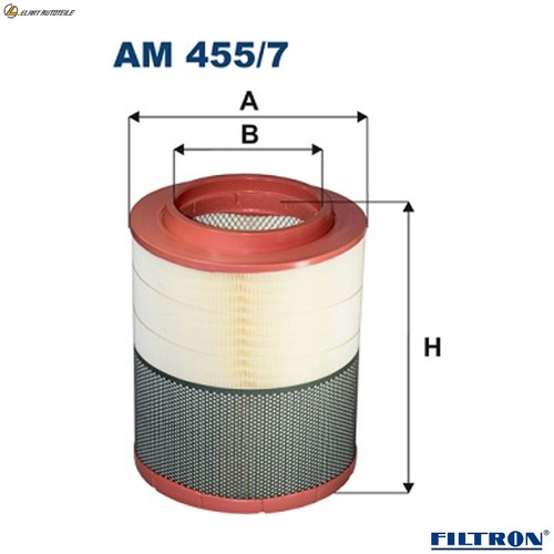 Filtro aria 455 per - 455/7, iveco