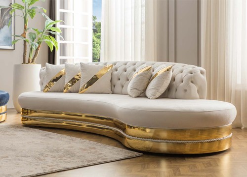 Divano chesterfield bianco - chesterfield,