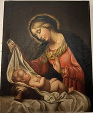 Madonna con Bambino 40x50 Olio