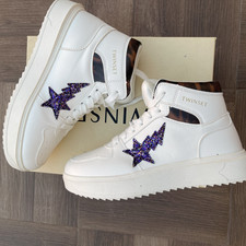 Sneakers Twin Set donna 37 scarpa pelle bianca