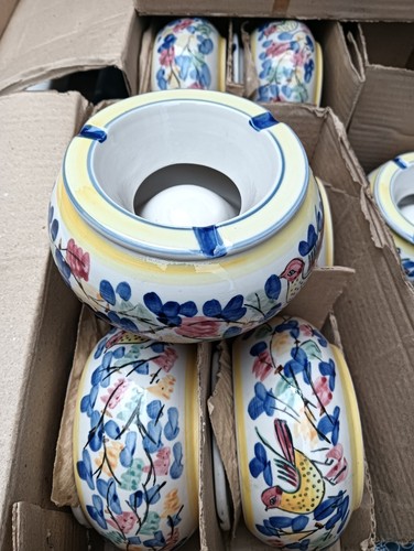 Posacenere ceramica dipinto - posacenere,