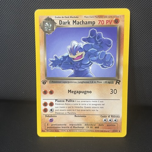 Carta pokemon dark - pokemon, machamp