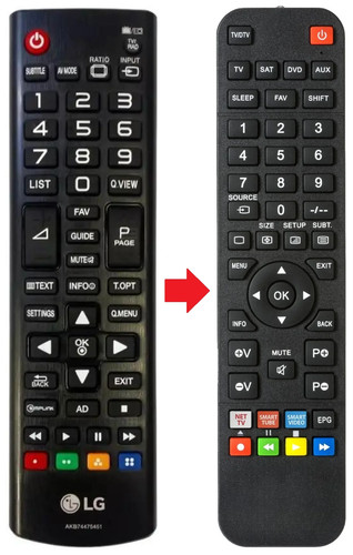 Telecomando adatto per - , lg
