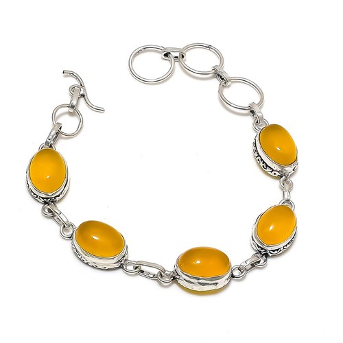 Bracciale corniola gialla