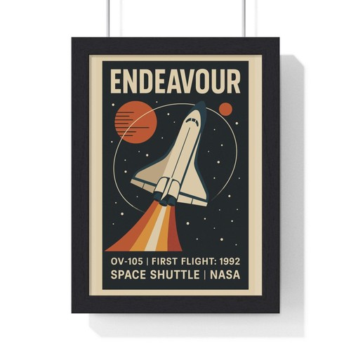 Poster endeavour space shuttle - space,