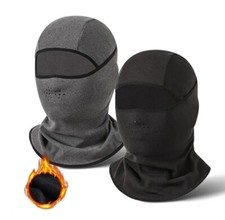 Maschera da sci antivento Balaclava inverno cappa in pile termico pesante scaldacollo