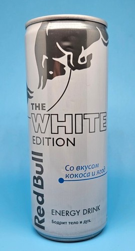 Red bull energy drink white - bull,